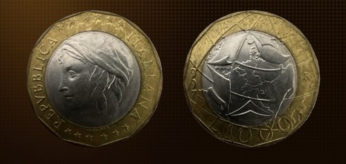 Italia moneta 1000 lire - moneta,
