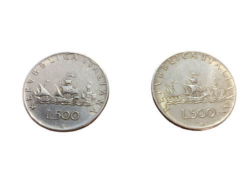 Coppia moneta 500 lire - 500,