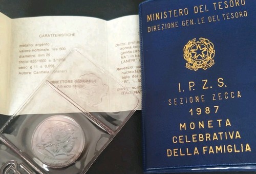 500 lire argento 1987 - argento, moneta