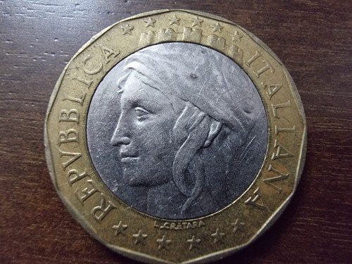 Rara moneta 1000 lire - lire, del