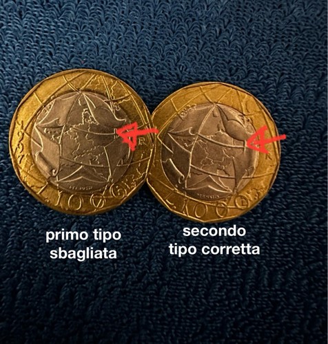 Moneta 1000 lire rara turrita - moneta,