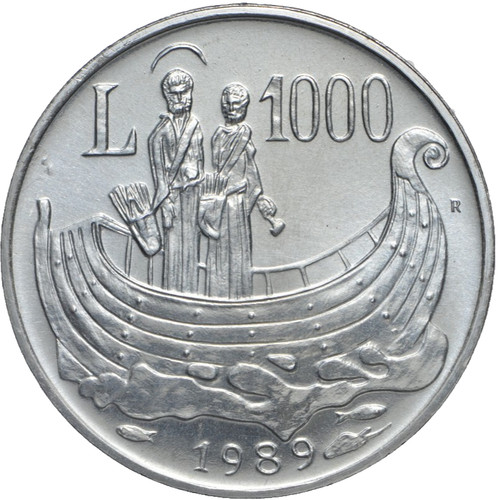 Moneta lire 1000 mrino - 1000, s.