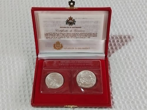 Cofanetto monete argento san - 2,