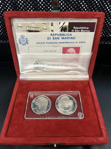 San marino dittico monete 500 - marino,