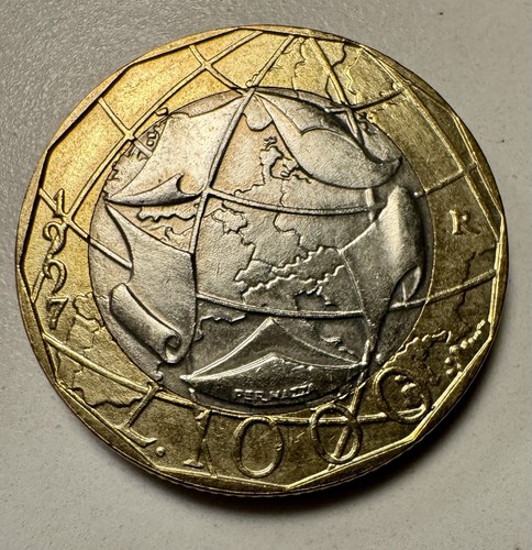 Moneta 1000 lire - 1997, con