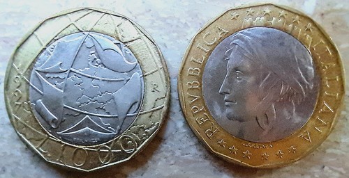Moneta mille 1000 lire - lire, 1997