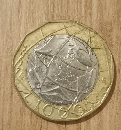 Moneta 1000 lire 1997 con - 1000,