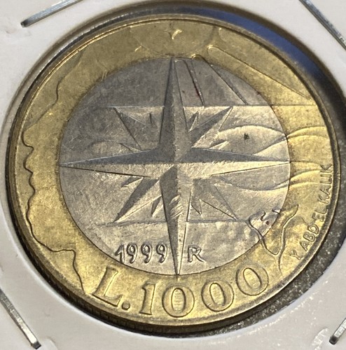 Moneta 1000 lire bimetallica - moneta,