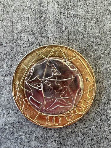 Moneta 1000 lire 1997 - moneta,