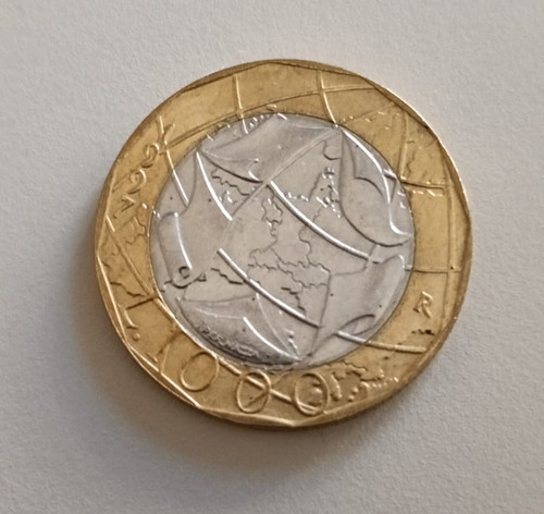 Moneta 1000 lire 1997 - moneta,