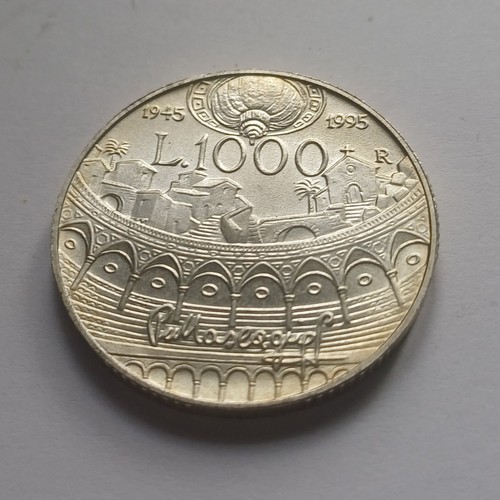 Moneta argento 1000 lire - in,