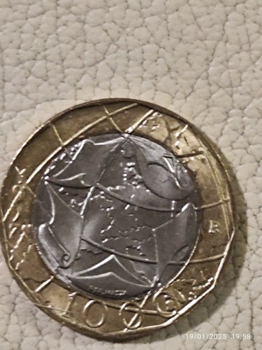 Moneta 1000 lire - lire, errore