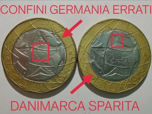 Coppia monete 1000 lire - da,