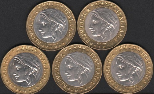 Moneta 1000 lire 1997 lotto - moneta,